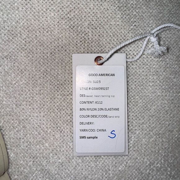 Good American Whip Stitch Sweetheart Bikini Top Small - Picture 4 of 6